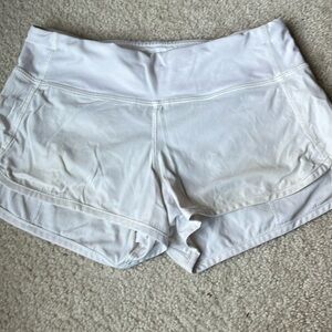 Lululemon white shorts